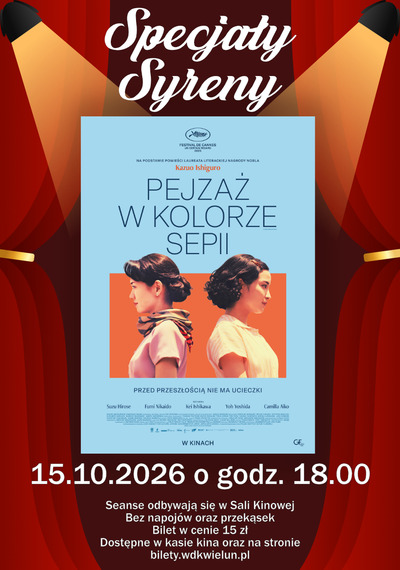 Event poster:  Specjały Syreny - "Pejzaż w kolorze sepii" 