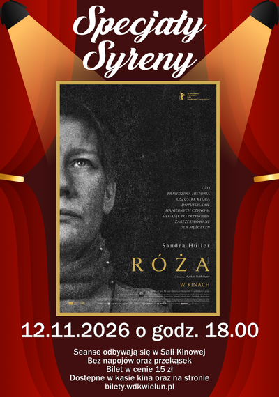 Event poster:  Specjały Syreny - "Róża"