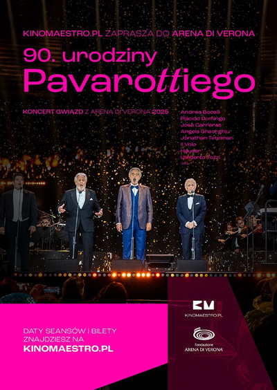 Plakat wydarzenia:  90. urodziny Pavarottiego 